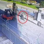 Adana'da Forkliftin Çatalına Çarpan Bisikletli Adam Ağır Yaralandı