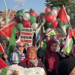 Karaman'da Gazze'ye Destek Yürüyüşü: Kalabalık İsrail'i Protesto Etti