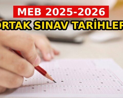 MEB Ortak Sınav Takvimi 2025-2026 Açıklandı
