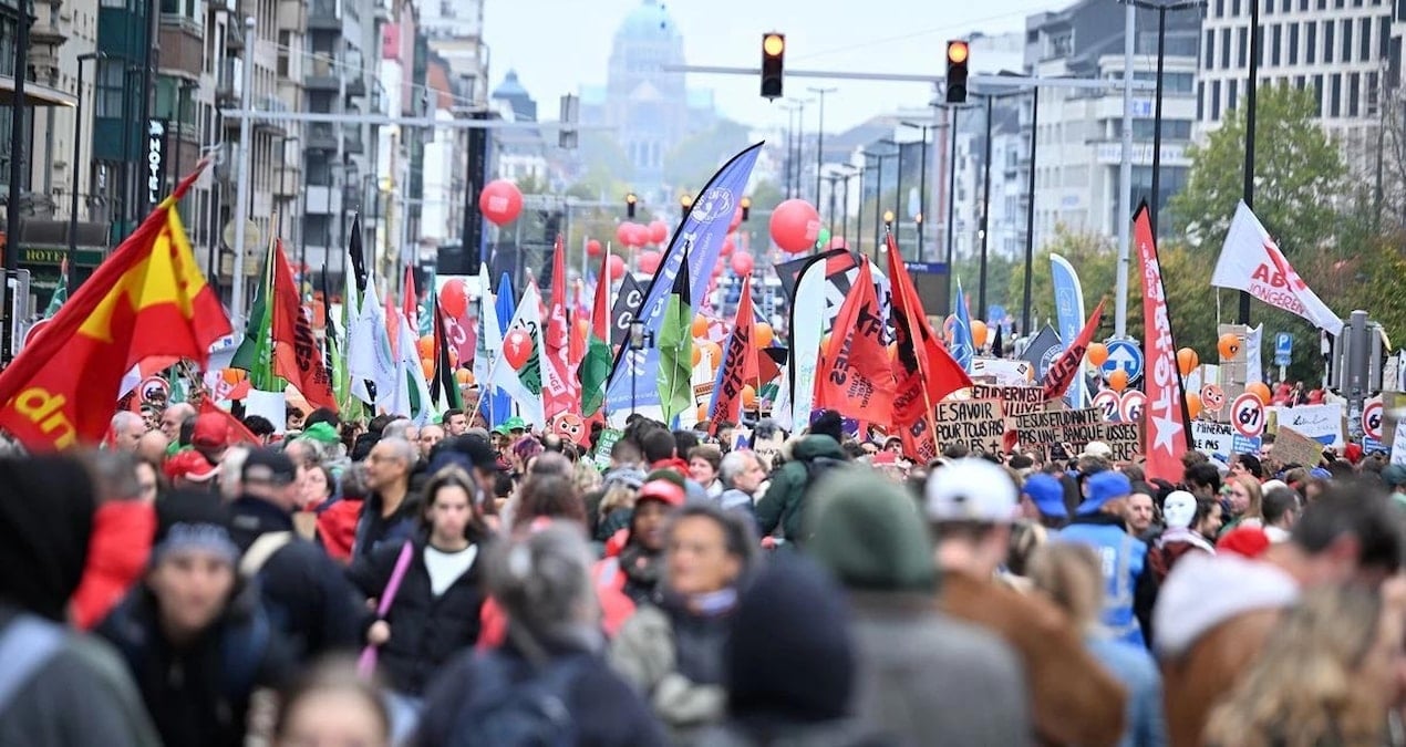 Belçika'da üç gün sürecek genel grevle sosyal talepler öne çıkıyor