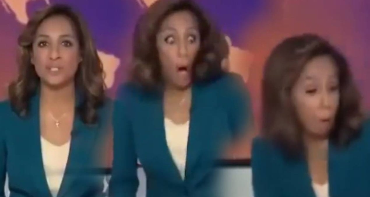 Canlı yayında spikerin sandalyeden fırladığı korkutucu anlar