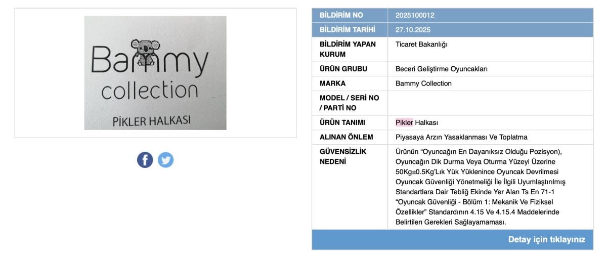 Çocuk Sağlığını Tehdit Eden Oyuncak İçin Satış Durduruldu
