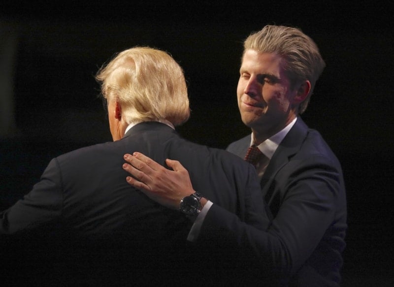 Eric Trump, Citigroup ile müstakbel işbirliği için adım attı