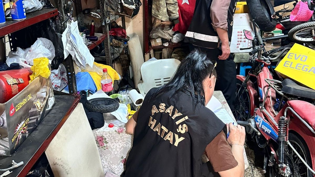 Hatay'da Motosiklet Tamircilerine Yönelik Denetim Gerçekleştirildi