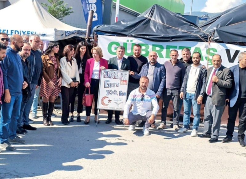 İşçiler 100 gündür grevde, Gübretaş’la anlaşma sağlanamadı