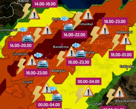 İstanbul'da sağanak yağış ve fırtına uyarısı: dikkatli olunması öneriliyor