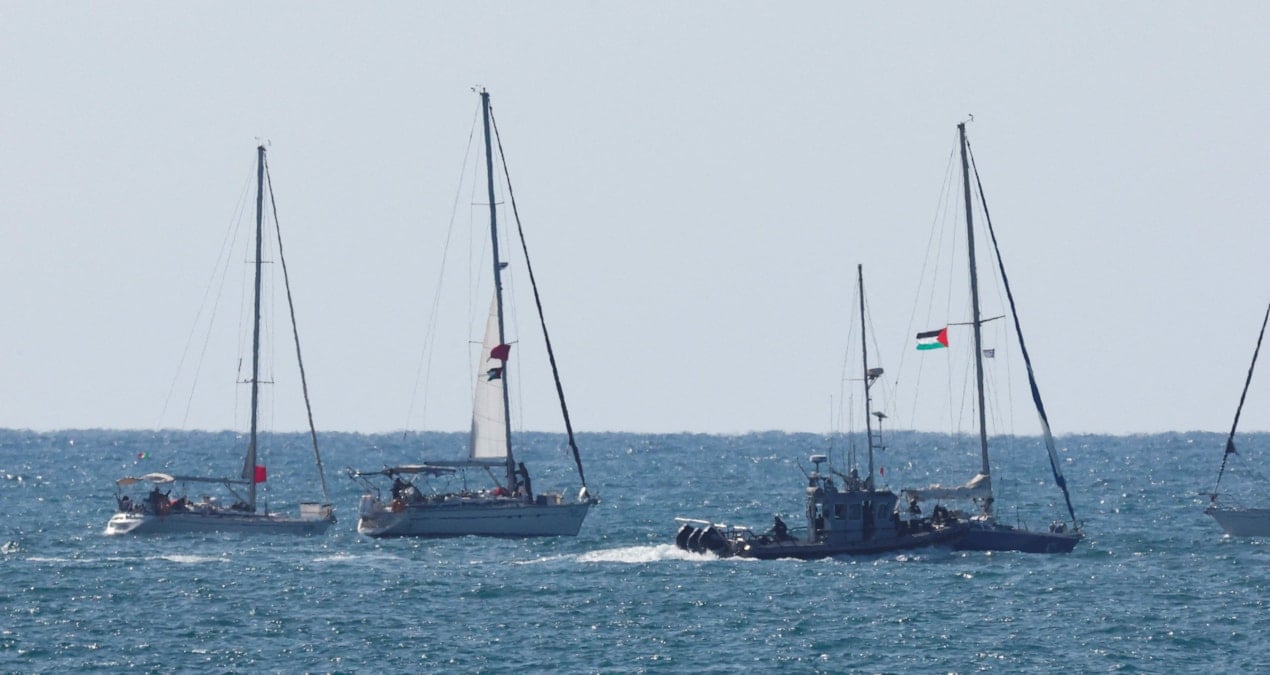 Sumud Filosu'na Ait Gemiler İsrail Ordusu Tarafından Aşdod Limanına Getirildi