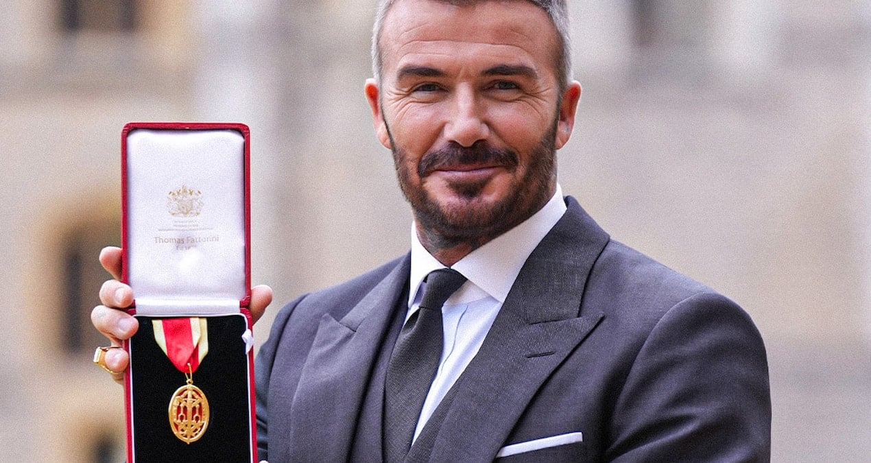David Beckham, Windsor Kalesi'nde Şövalye Unvanı Aldı