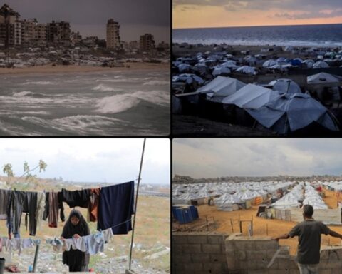 Gazze'de Yağışlar Çadırları Su Altında Bıraktı, Zor Şartlar Devam Ediyor