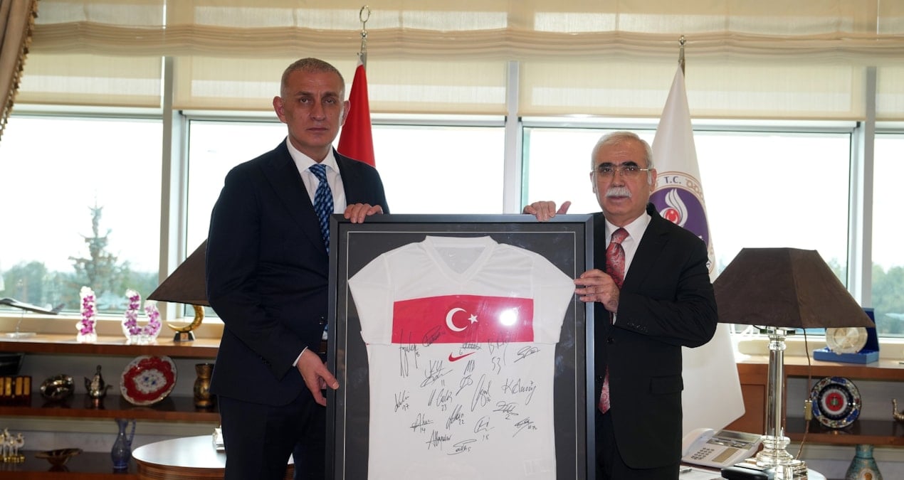 Hacıosmanoğlu'ndan Anayasa Mahkemesi Başkanı Özkaya'ya ziyaret