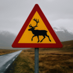 İzlanda'daki Ren Geyiği Uyarı Levhası Sürücüler Üzerinde Etkili Davranış Değişiklikleri Yaratıyor