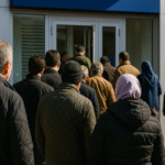 Mevduat faizleri düştü, bankalar önünde uzun kuyruklar oluştu