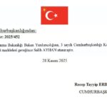 Milli Savunma Bakan Yardımcılığına Salih Ayhan Atandı