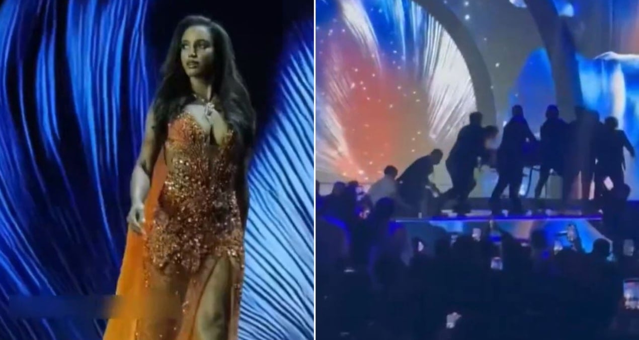 Miss Universe Ön Elemesi'nde Jamaikalı Yarışmacının Düşerek Hastaneye Kaldırılması