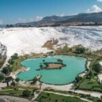 Pamukkale travertenlerinde Asyalı turist yoğunluğu artıyor
