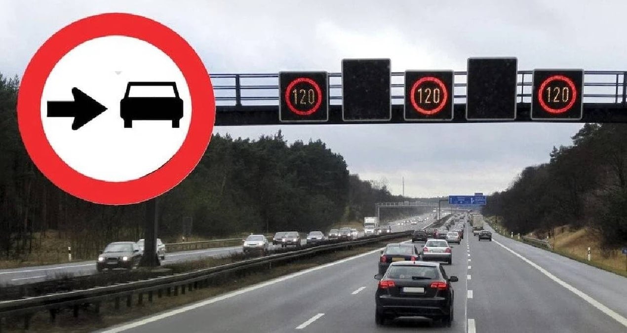 Yeni trafik tabelası, sağda kalmayı zorunlu kılan yenilikçi bir sistem getiriyor