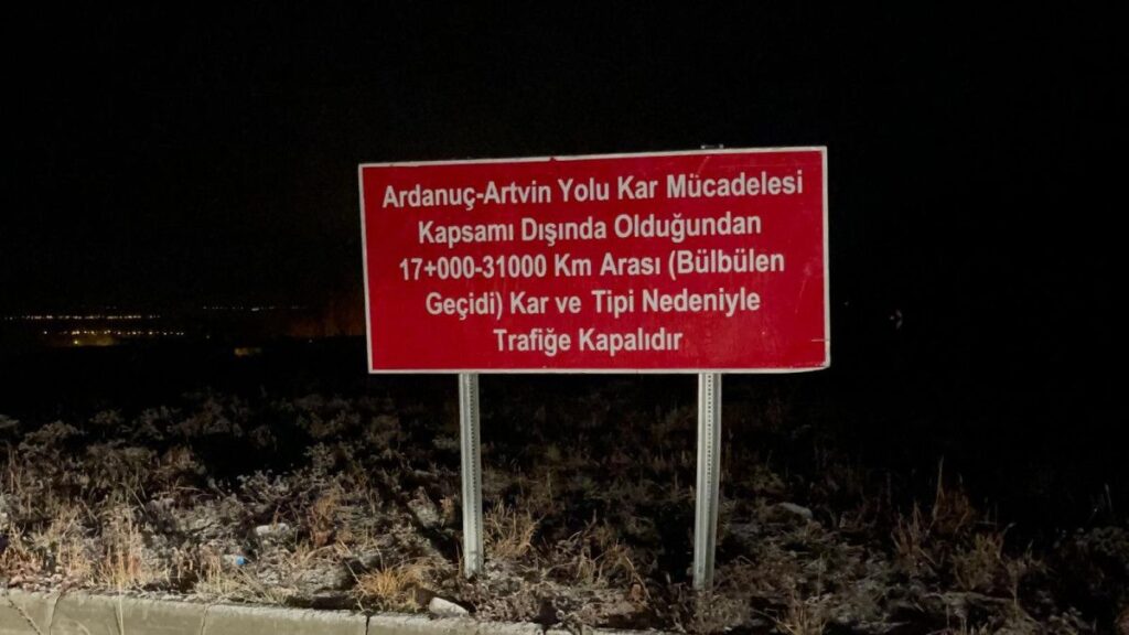 Ardahan-Ardanuç Karayolu, Kış Koşulları Nedeniyle İlkbahara Kadar Kapalı Kalacak