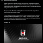 Beşiktaş, Necip Uysal ve Mert Günok'u kadro dışı bıraktı