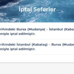 BUDO, Olumsuz Hava Koşulları Nedeniyle 1 Ocak Seferlerini İptal Etti