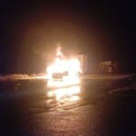 Çorum'da Park Halindeki Araç Yangın Çıkararak Kullanılamaz Hale Geldi