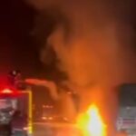 Erzincan’da Seyir Halindeki Tırda Yangın Çıktı, İtfaiye Ekipleri Müdahale Etti