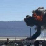 F-16 savaş uçağının eğitim sırasında düştüğü an görüntülendi