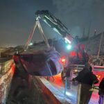 Hakkari'de Su Kanalına Düşen Otomobilde Sürücü Hafif Yaralandı