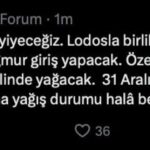 İstanbul'da Lodos ve Sağanak Yağış Bekleniyor.