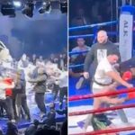 Novi Pazar'daki boks maçında şiddetli olaylar: Seyirciler ringde birbirine girdi
