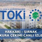 Şırnak ve Hakkari için TOKİ kura çekimi bugün saat 11.00’de gerçekleşecek