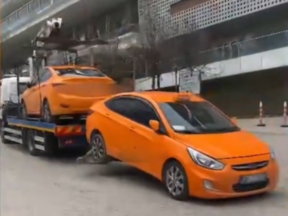 Ankara'da Yaya Geçidini İhlal Eden Taksicilere İdari İşlem Yapıldı