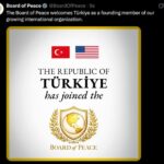 Gazze Barış Kurulu Türkiye’yi Kurucu Üye Olarak Kabul Etti