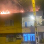 Hatay'da İki Katlı Evde Terasta Yangın Çıktı