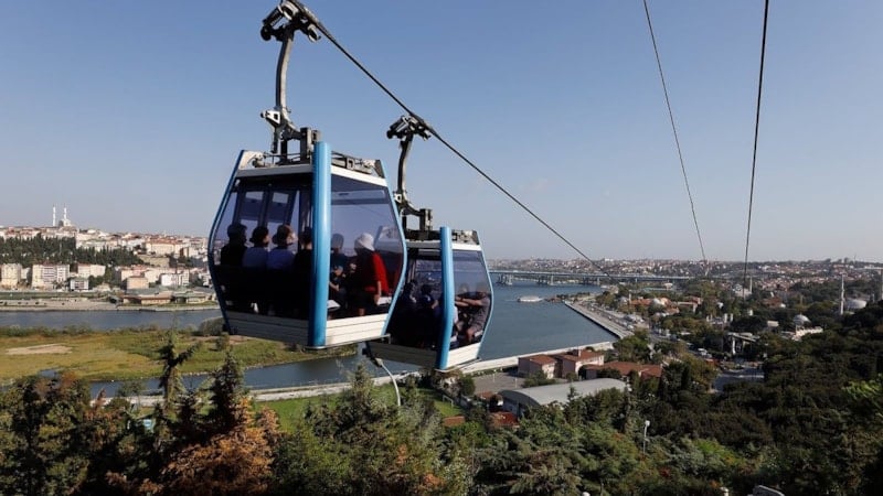 İstanbul'da Olumsuz Hava Koşulları Nedeniyle Teleferik Seferleri Durduruldu