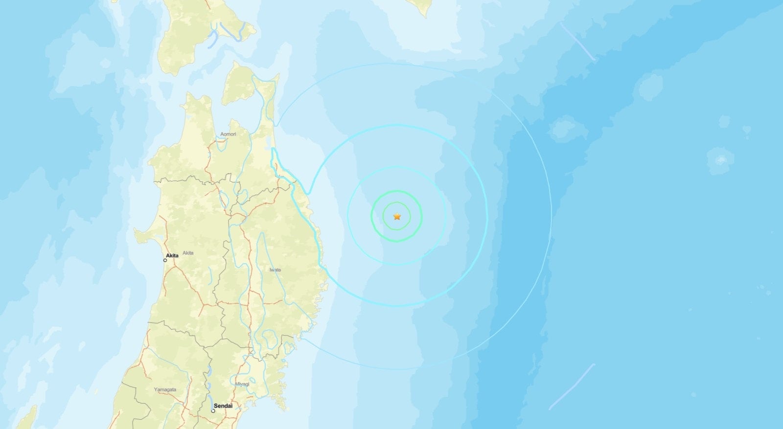Japonya Açıklarında 6 Büyüklüğünde Deprem Meydana Geldi