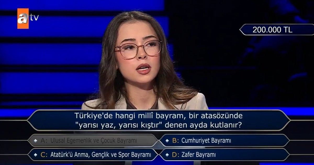 Kim Milyoner Olmak İster'de Yarışmacıyı Şaşırtan Milli Bayram Sorusu