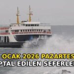 Kuzey Ege’de Fırtına Nedeniyle 5 Ocak Feribot Seferleri İptal Edildi