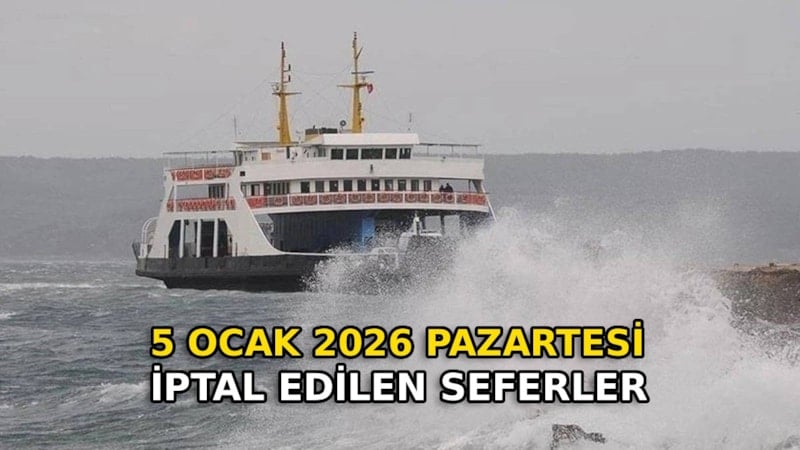 Kuzey Ege’de Fırtına Nedeniyle 5 Ocak Feribot Seferleri İptal Edildi