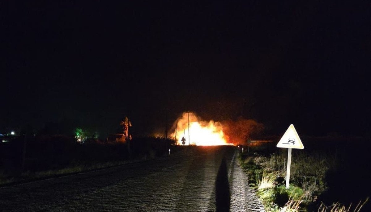 Muğla'da Fırtına Nedeniyle Kopan Elektrik Telleri Yangına Sebep Oldu