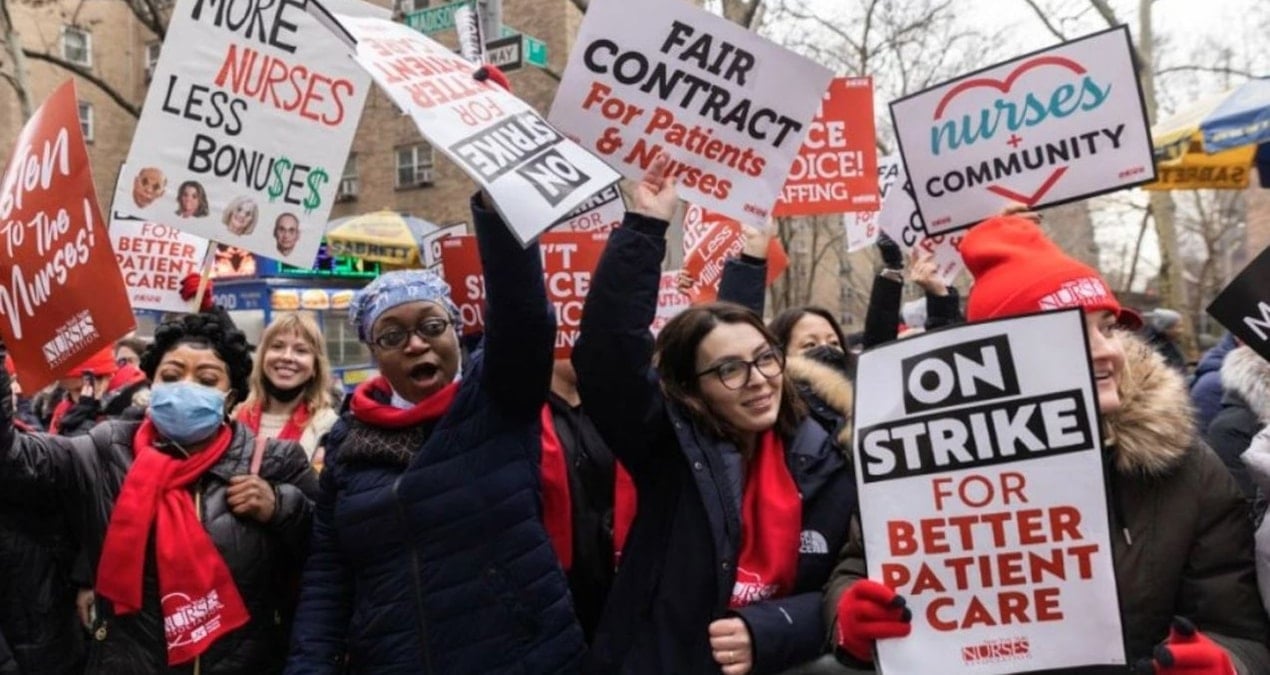 New York'ta 15 bin hemşirenin greve gitmesi sağlık sistemini tehdit ediyor