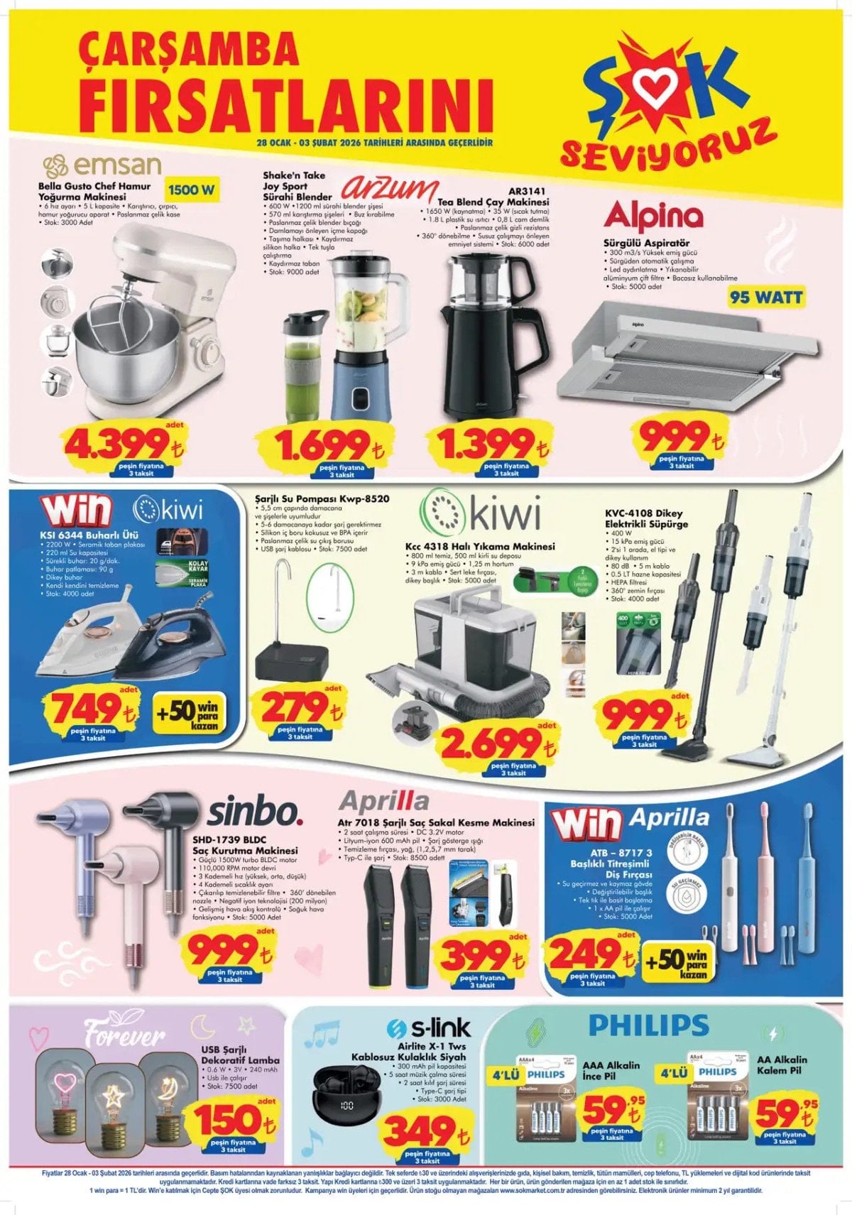 ŞOK, Yeni Aktüel Kataloğunda Samsung Akıllı Kurutma Makinesiyle Geliyor