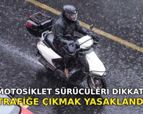 Tekirdağ'da Olumsuz Hava Koşulları Nedeniyle Motosiklet ve Scooter Kullanımı Yasaklandı