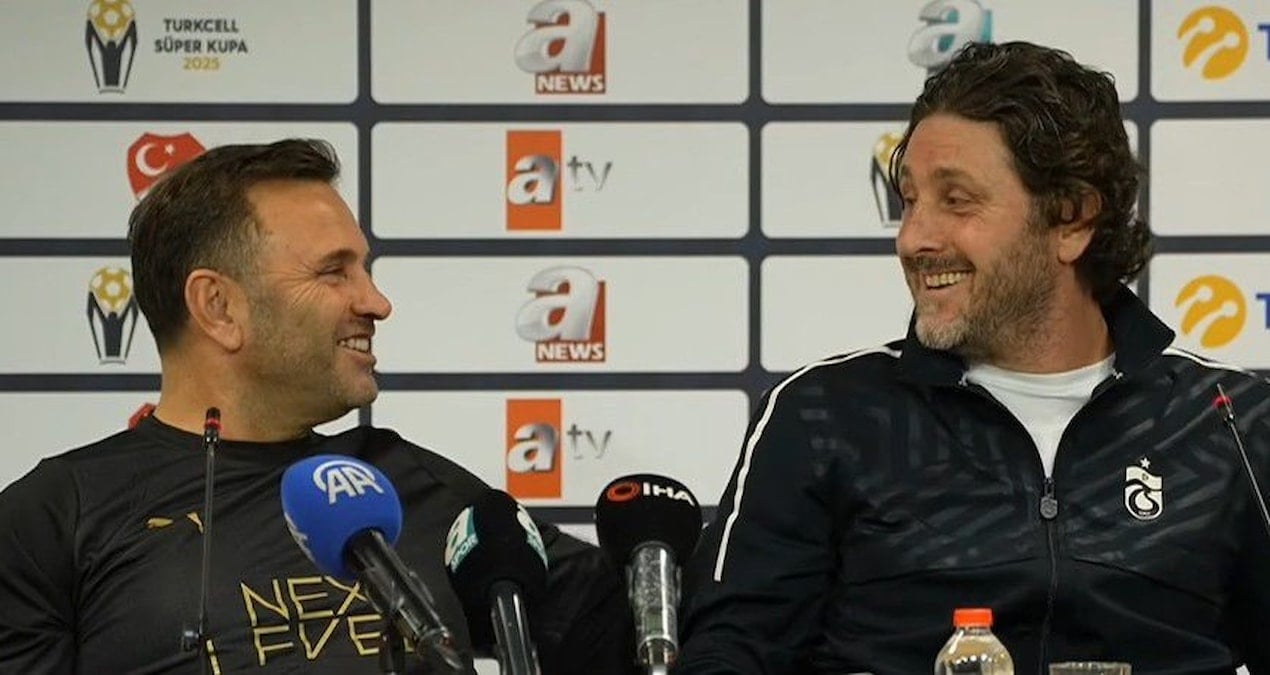 Teknik direktörler Fatih Tekke ve Okan Buruk'tan esprili diyaloglar