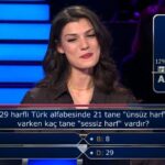 Yarışmada Türk alfabesi sorusunu yanlış cevaplayarak elenen yarışmacı gözleri üzerine çekti