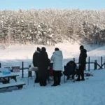 Yozgat'ta Kar Yağışı Sonrası Çamlık Milli Parkı'nda Piknik Keyfi