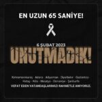 6 Şubat Depremi'nin Yıl Dönümünde Kayıplarımızı Saygıyla Anıyoruz