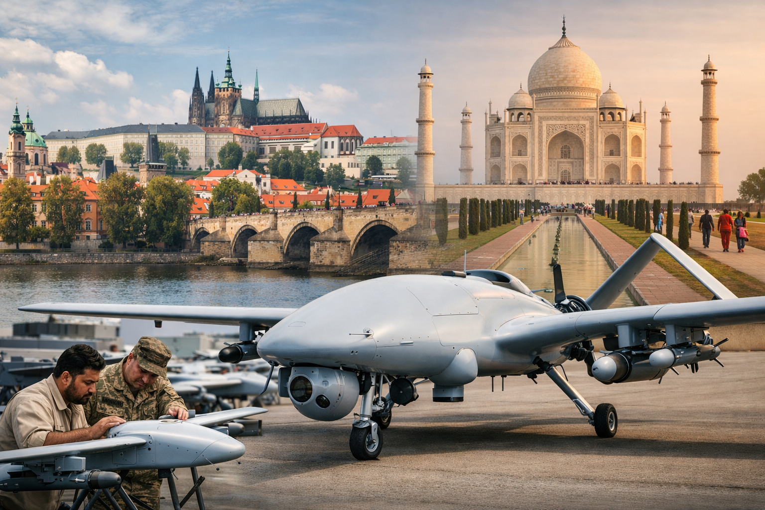 Çek Cumhuriyeti Üzerinden Hint Pazarına Açılan Ukrayna Menşeli İnsansız Hava Araçları Savaşın Sınayan Gücünü Küresel Pazara Taşıyor