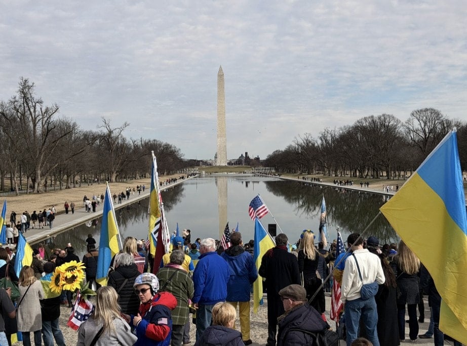 ABD’de Ukrayna’ya Destek Gösterisi Düzenlendi