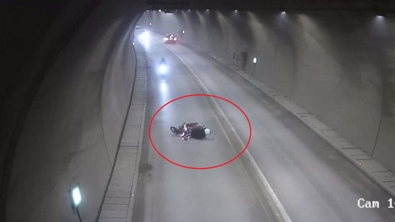 Amasya'da Tünelde Motosiklet Devrilince Sürücüsü Metrelerce Sürüklendi