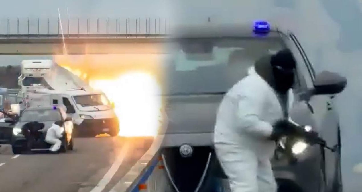 Avrupa'da Silahlı Çatışma: İtalya'da Otoyolda Soygun Girişimi